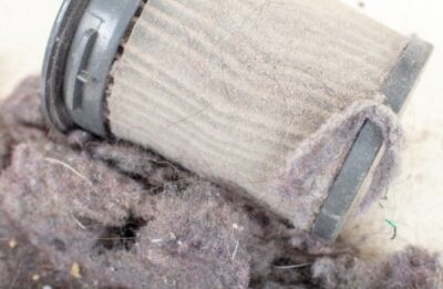 A used HEPA filter with accumulated dusts