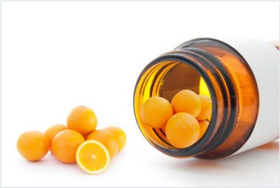 Vitamin C supplements and oranges