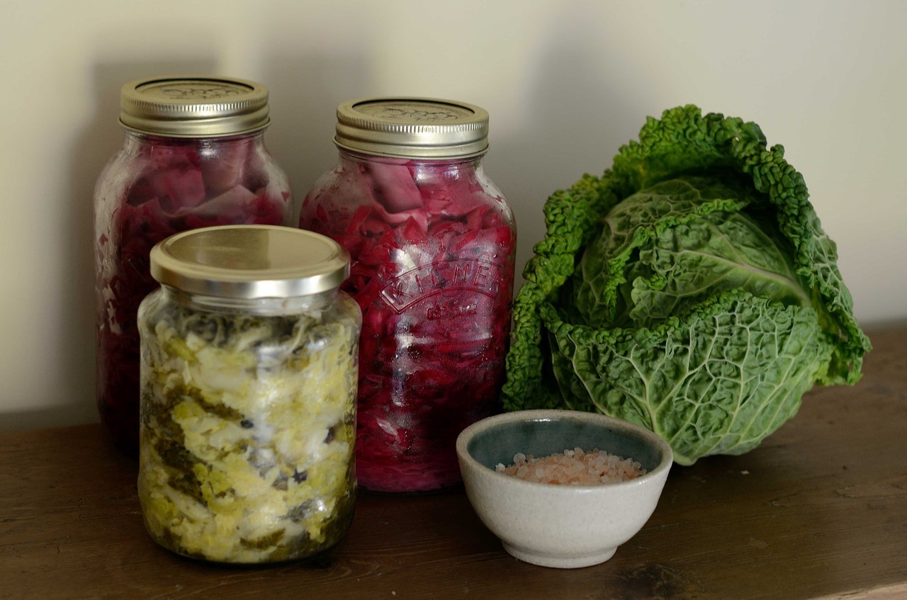 An examples of fermented foods that contain probiotics