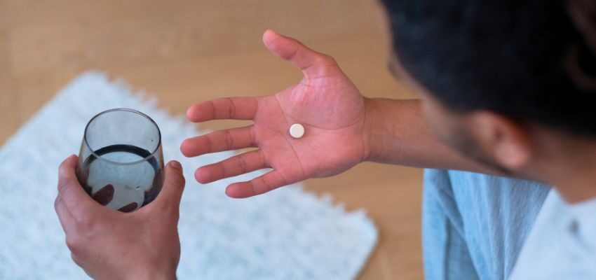 The man was taking prednisone to treat a sinus infection.