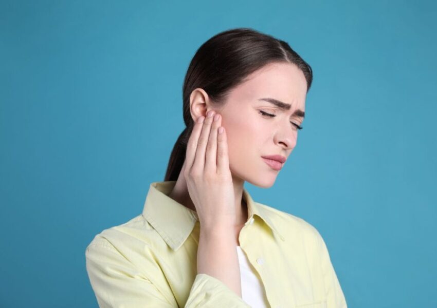 A woman suffered from a ruptured eardrum.