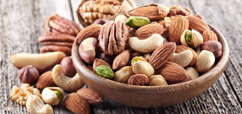 Nuts contain healthy fat and protein. Walnuts and almonds can help you lose weight by keeping your stomach full for a long time.