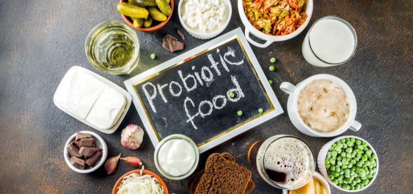 Probiotics, consisting of live bacteria and yeasts, benefit your digestive system.