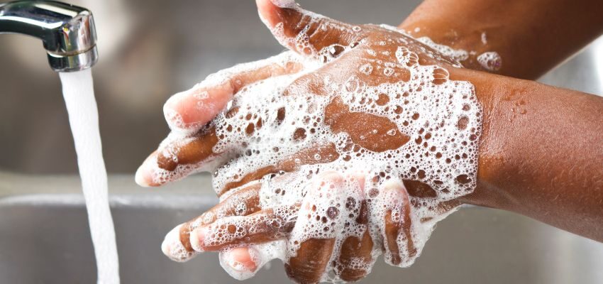 Regular hand washing is crucial. It's imperative before eating and after using the restroom. It stops the spread of infectious agents.