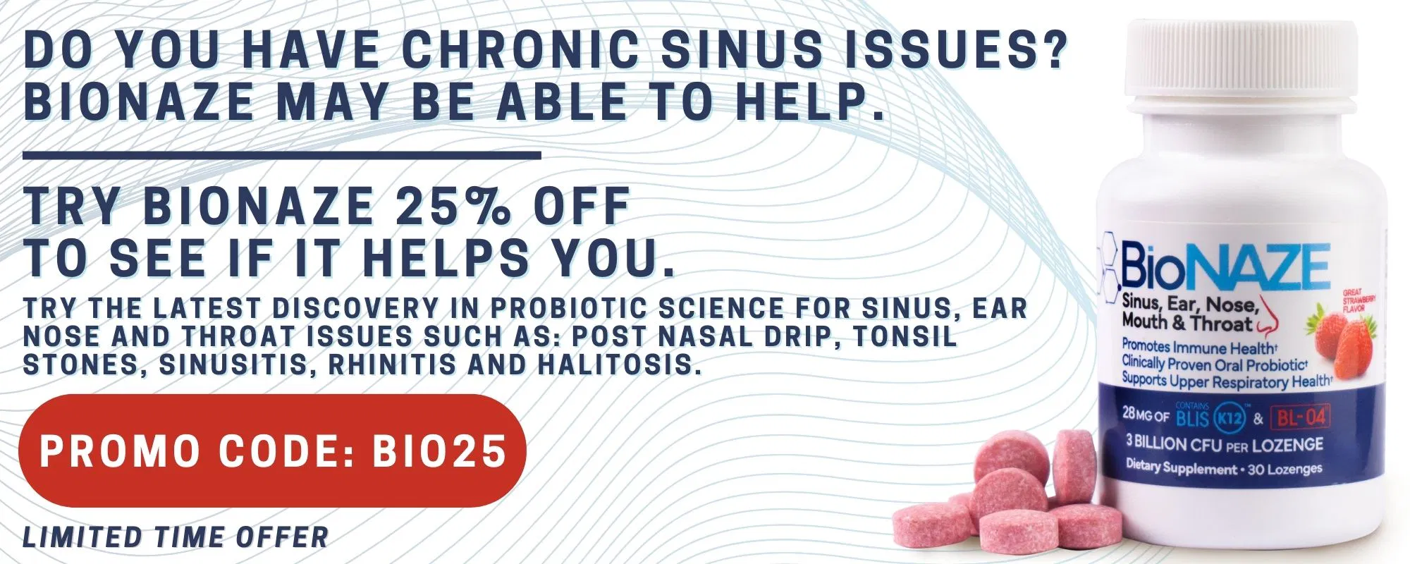 Bionaze probiotic supplement discount.