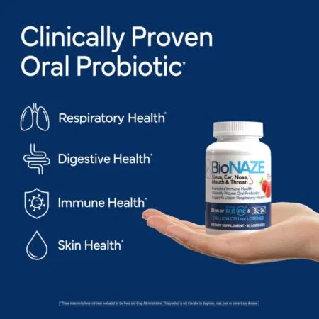 Bionaze oral probiotic information.