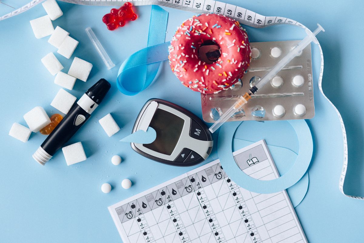 These are the tools for checking a person's blood sugar level.