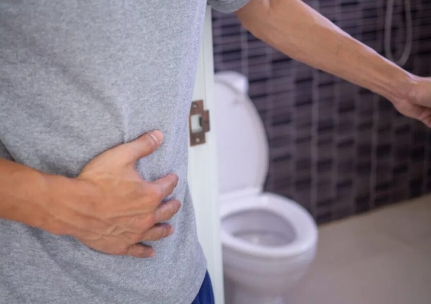 can-antibioticss-cause-constipation Someone suffering from constipation.