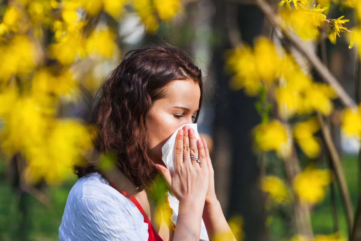 probiotics and seasonal allergies (3) The woman has seasonal allergies.